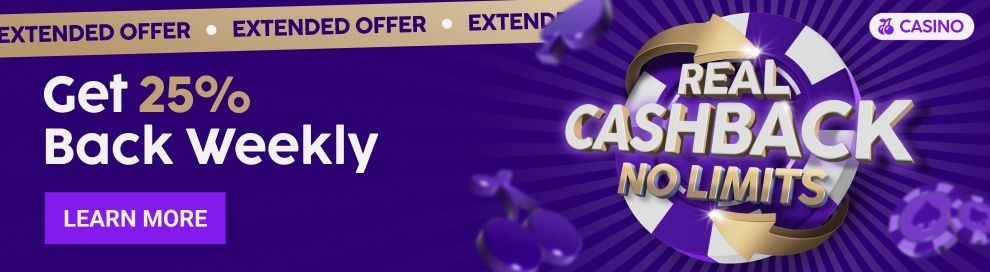 Casino Cashback 25% 2026